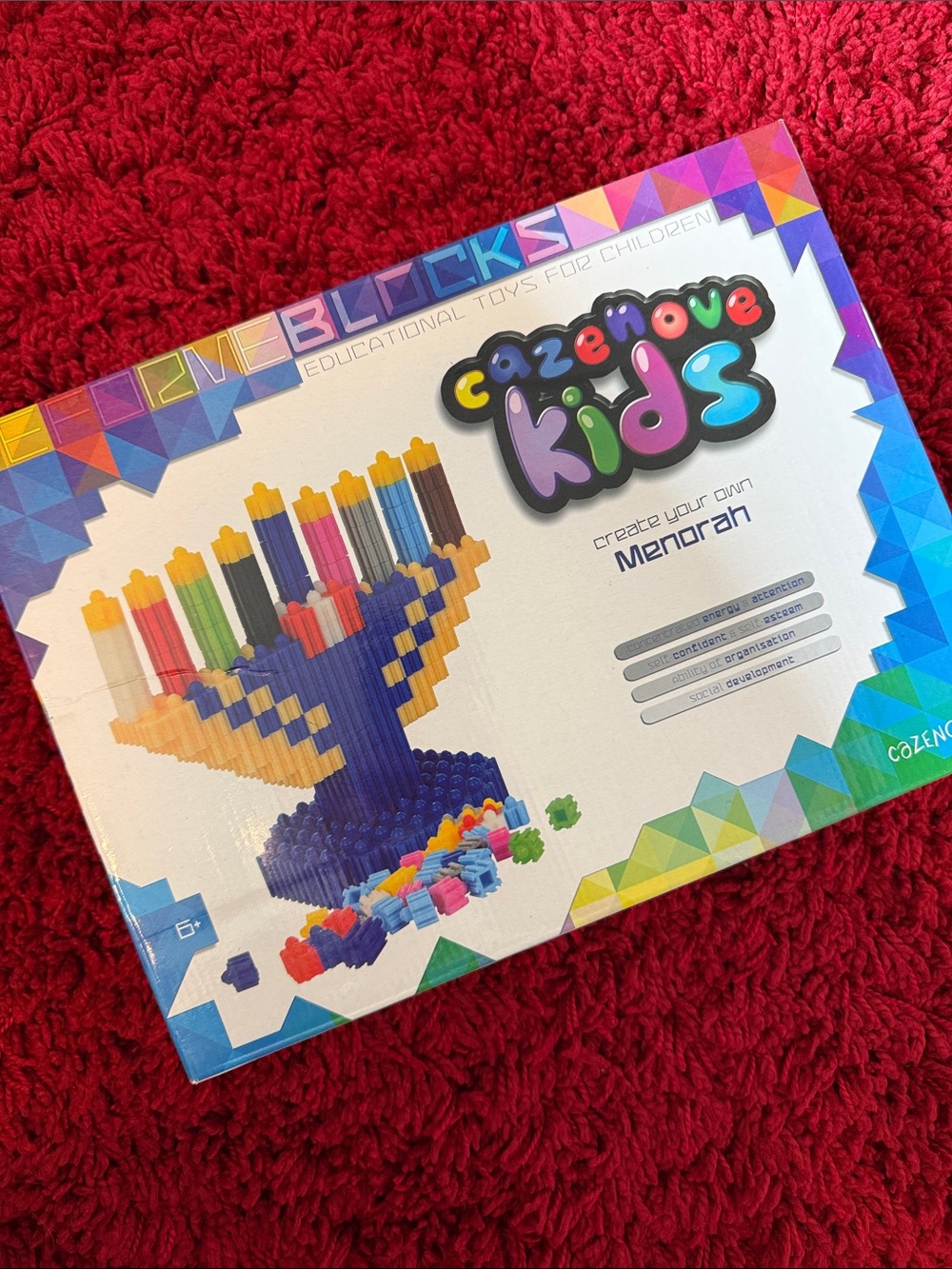Create Your Own Menorah Building Blocks Toy